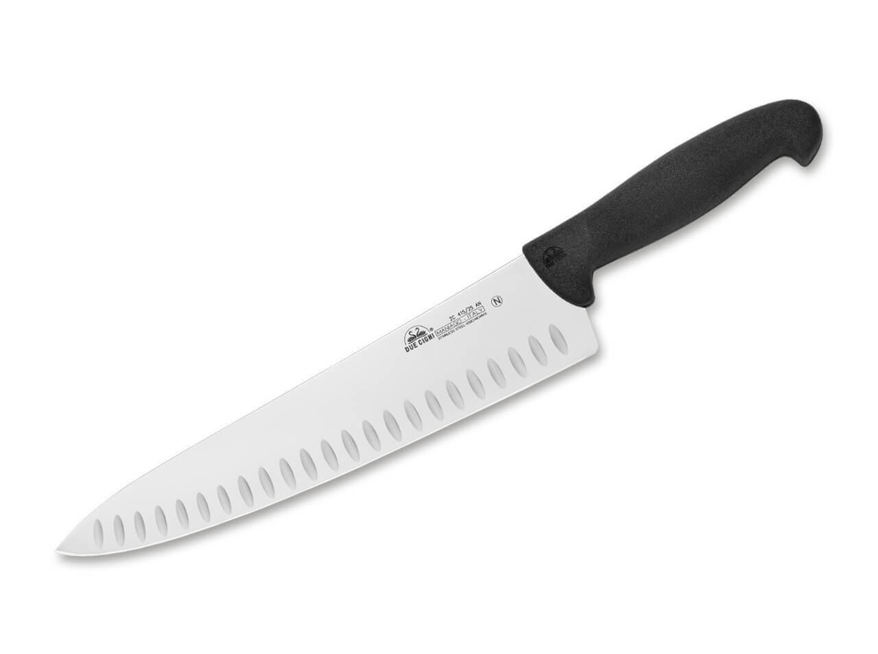 Due Cigni Chefmesser 415 25 Schwarz mit Kullen