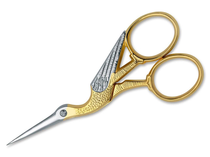 Due Cigni Embroidery Scissors 2C 35/35 Golden Stork