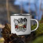 „Meisterstück“ Emaille-Tasse – Für Werkstatt, Camp & Sammler