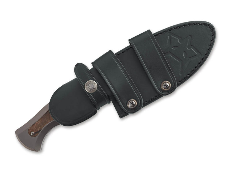 Fox Knives East Wood Tiger Bronze Titanium Ziricote
