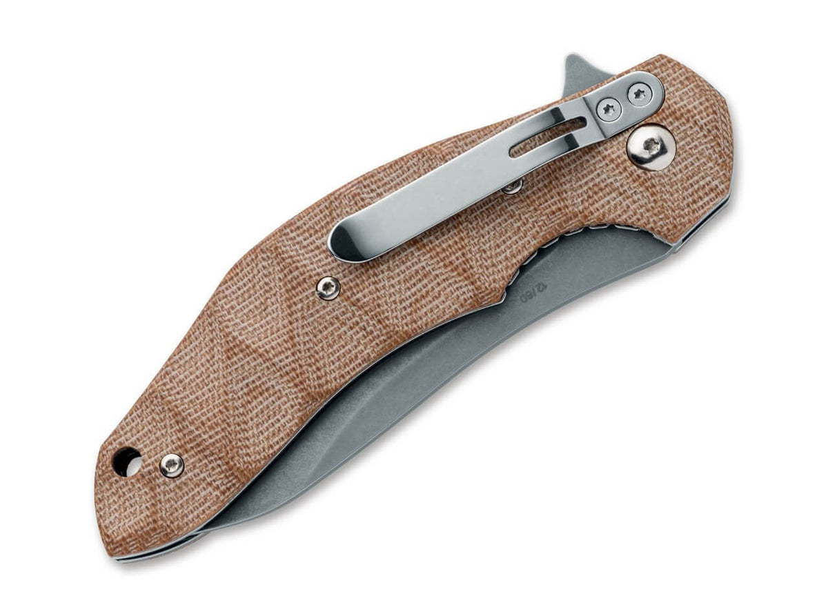 Flipper N690 Natural Micarta
