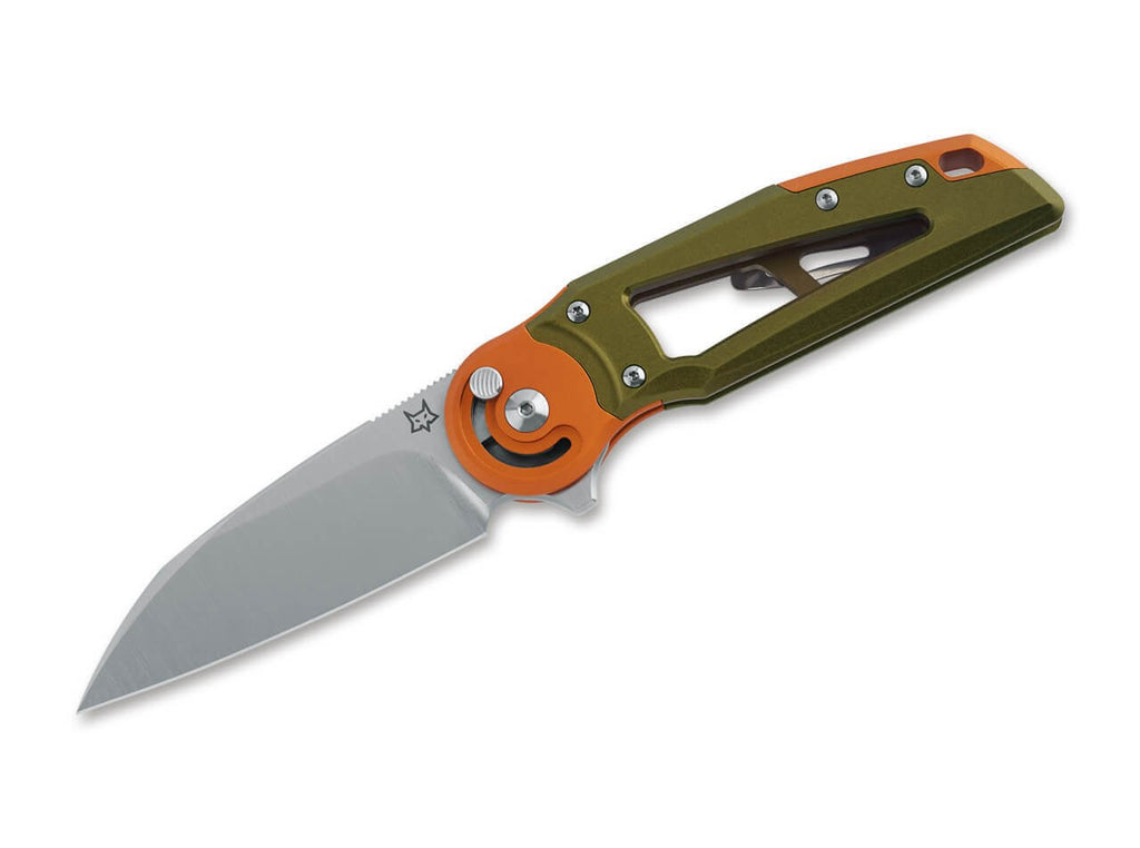 Metamorphosis Wharncliffe M390 Aluminum Green & Orange