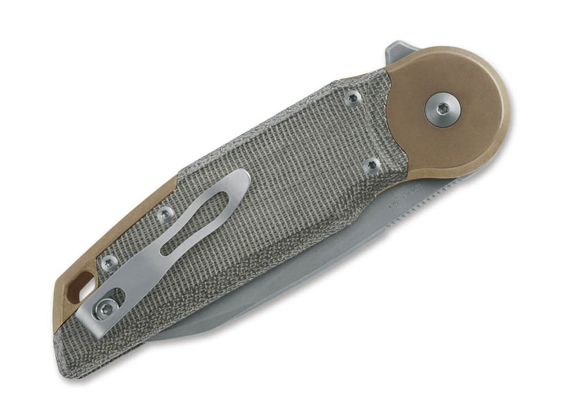 Fox Knives Metamorphosis Wharncliffe M390 Micarta Green