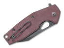 Fox Knives Yaru Micarta Burgundy