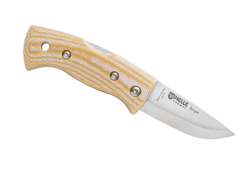 Helle Berget 12C27 Beige Canvas Micarta