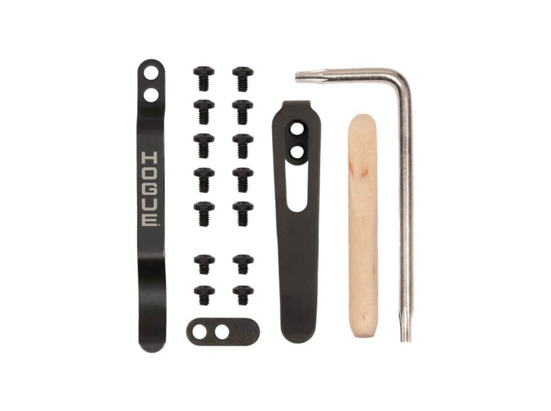 Hogue Deka Pocket Clip & Torx Screw Kit - Black Oxide Finish