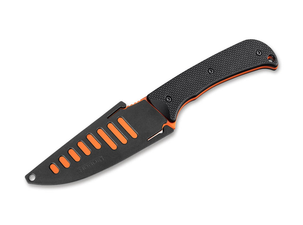 Extrak XL 3.9" Fixed Blade G10 Black Orange Cerakote