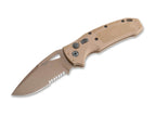 SIG K320A M17/M18 3.5" DPB Partial Serrated Tan