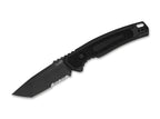 Launch 16 Aluminum Black Tanto Serrated
