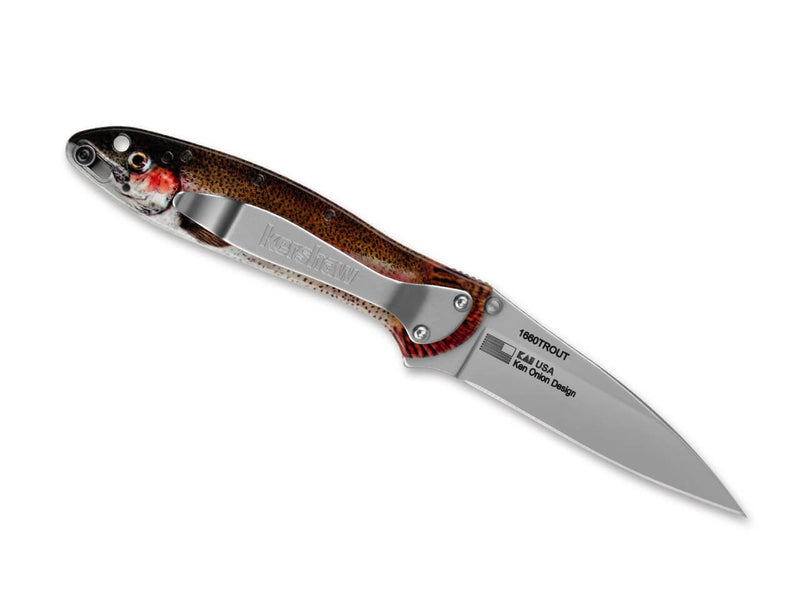 Kershaw Leek Aluminum Rainbow Trout