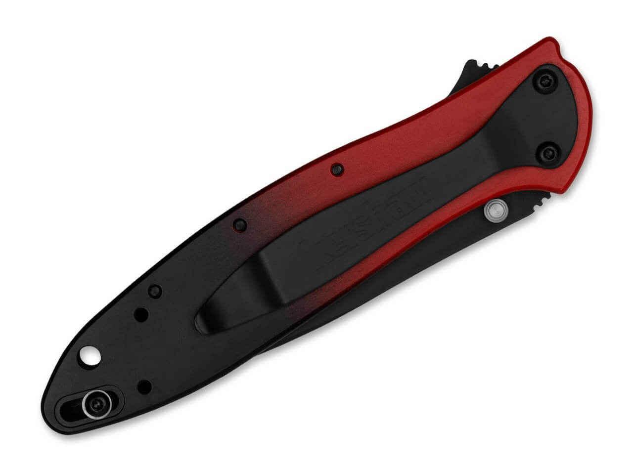 Leek Aluminum Red Black Gradient Black Blade