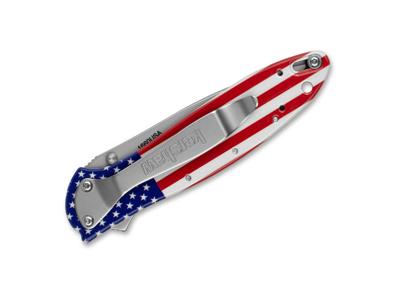 Kershaw Leek Aluminum USA Flag