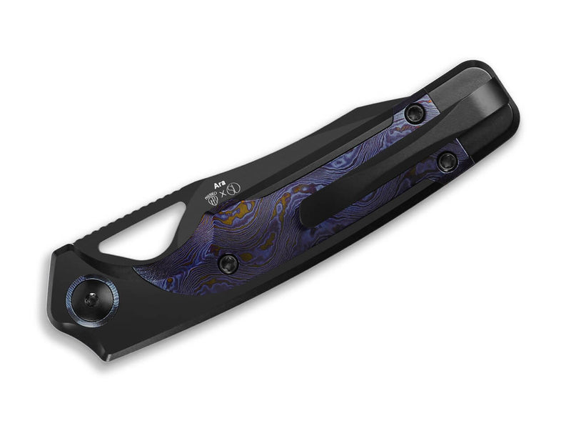 Kizer Ara CruWear Black Ti Timascus