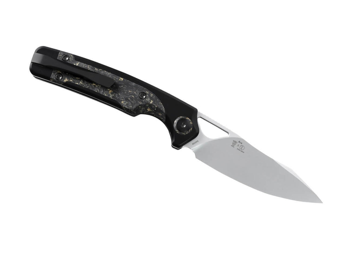 Ara S45VN Black Ti CF Gold Flake