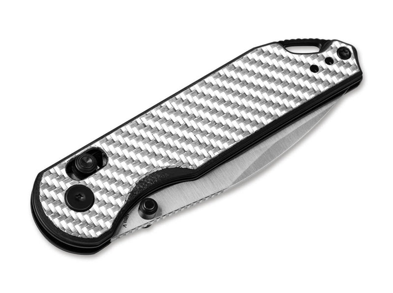 Kizer Assassin Nitro-V G10 CF Silver & Black