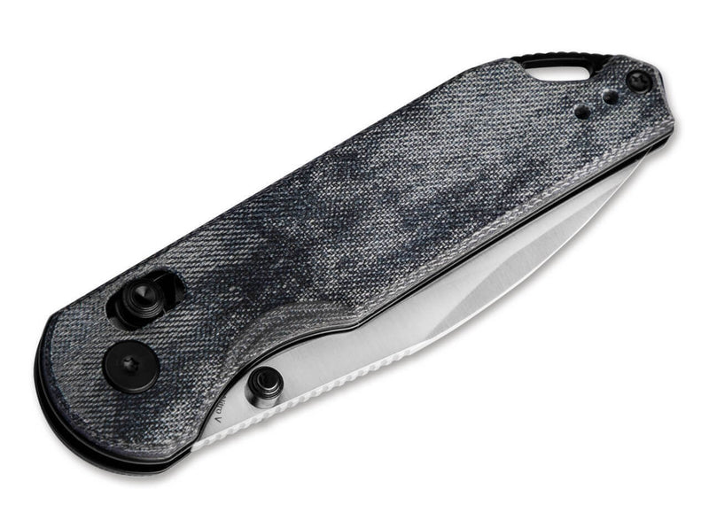 Kizer Assassin Nitro-V Micarta Blue