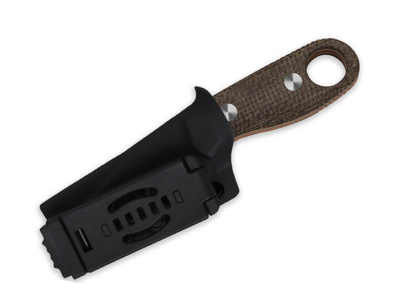 Kizer Beaver 2 AEB-L Brown & Orange Micarta