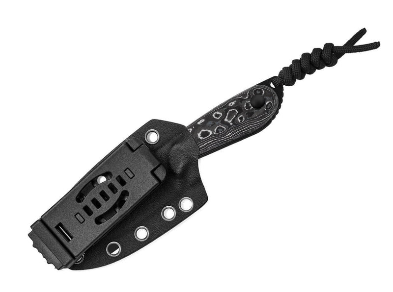 Kizer BUDDY M390 Fat Carbon White Storm DLC