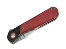 Kizer Comet Denim Micarta Red