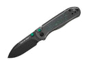 Kizer Drop Bear 2 Nitro-V Acrylic & Green Micarta G10 Halloween