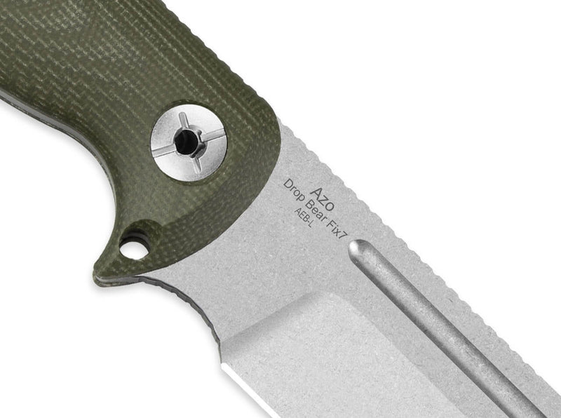 Kizer Drop Bear Fix 7 AEB-L Green Micarta