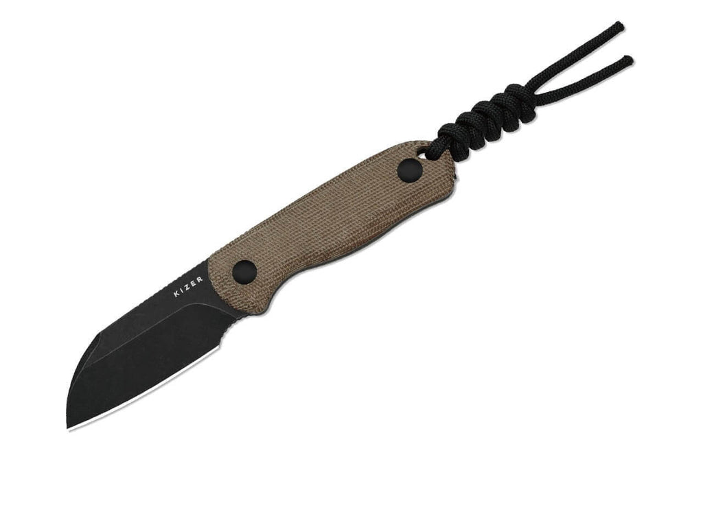 Drop Bear Fix AEB-L Brown Norplex UltreX Micarta Black Stonewash