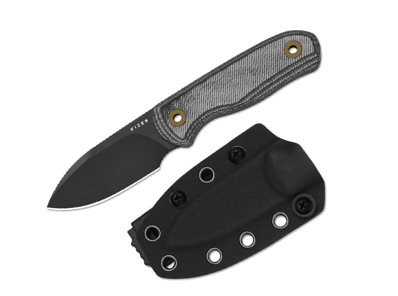 Kizer Drop Bear Fix S45VN Micarta All Black