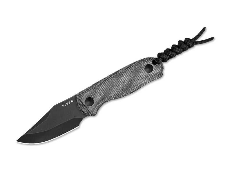 Kizer Drop Bear Fixed AEB-L Grey Micarta