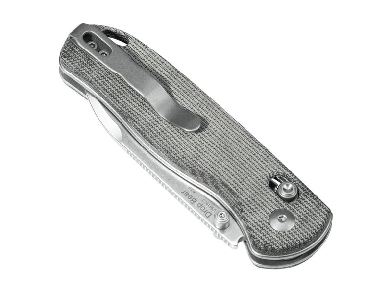 Kizer Drop Bear Micarta Grey