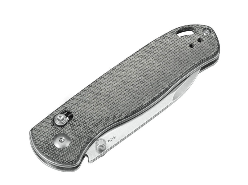 Kizer Drop Bear Micarta Grey