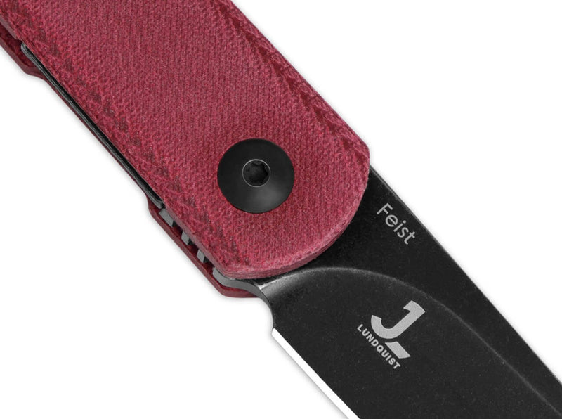 Kizer Feist Denim Micarta Red