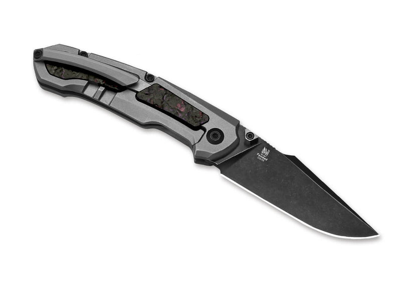 Kizer Feweed S35VN Ti Fat Carbon Purple Haze