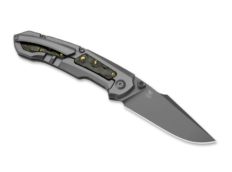 Kizer Feweed S90V Ti Fat Carbon Toxic Storm