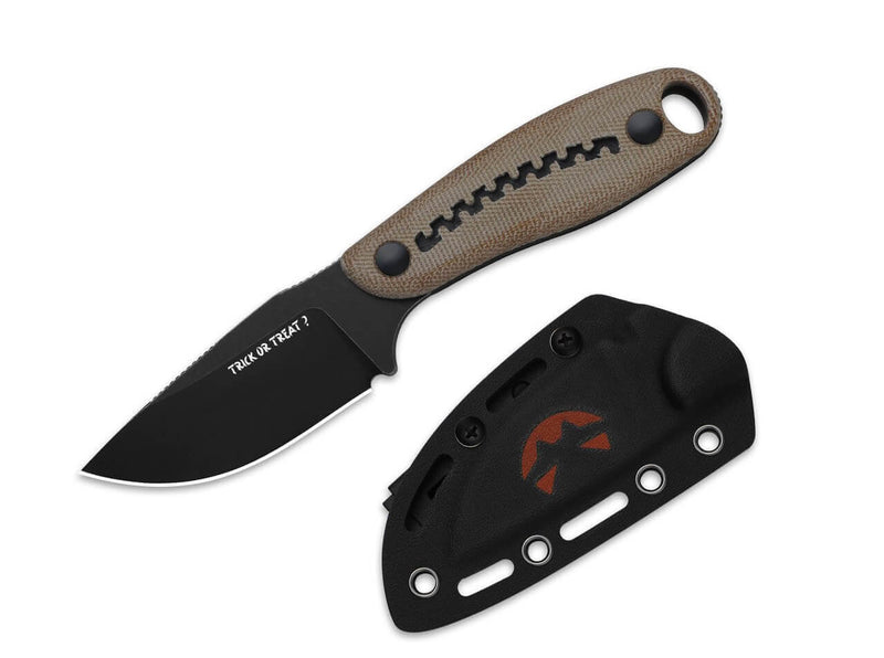 Kizer Hare Nitro-V Brown Micarta & G10 Halloween