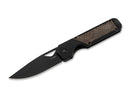 Kizer Militaw G10 Black Micarta Brown