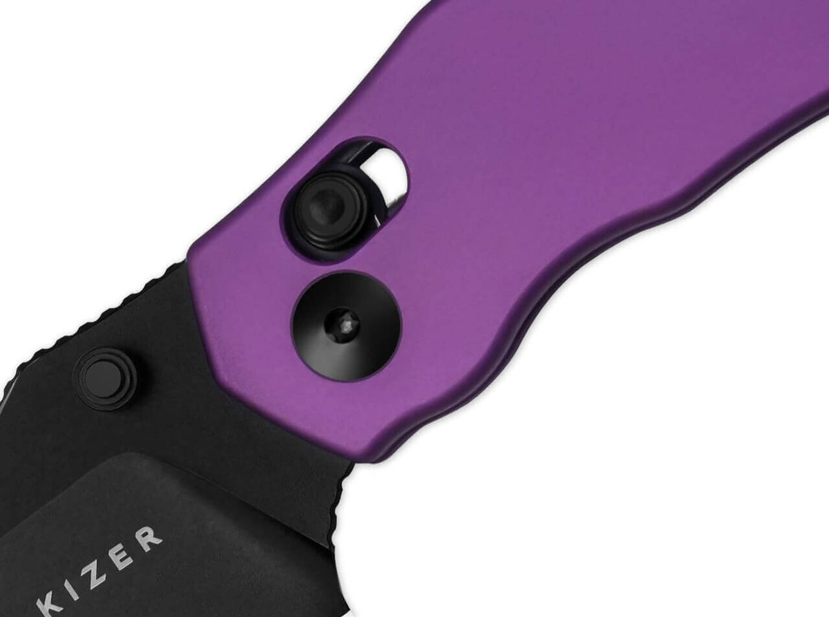 Mini Bulldog Nitro-V Purple Aluminum Black Blade