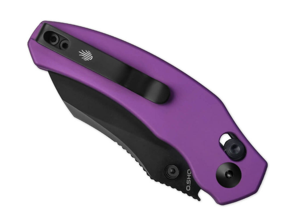 Mini Bulldog Nitro-V Purple Aluminum Black Blade