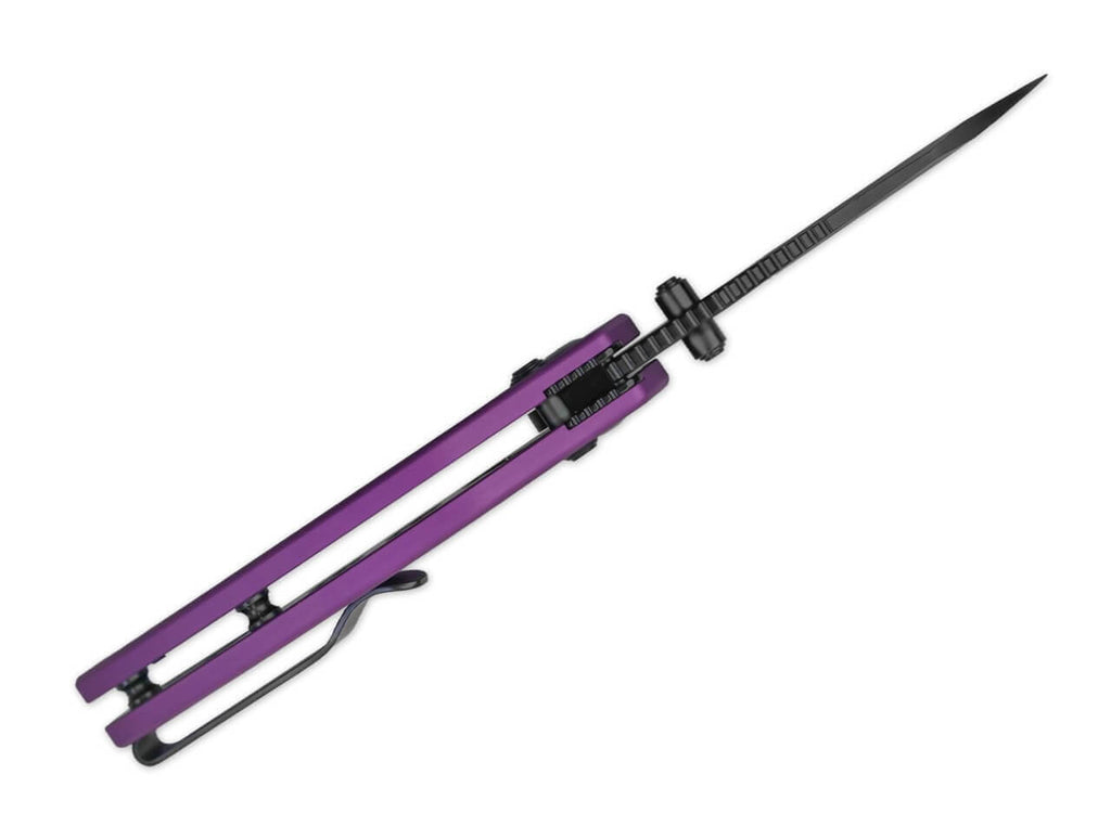 Mini Bulldog Nitro-V Purple Aluminum Black Blade