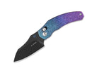 Kizer Mini Bulldog S45VN Blue & Purple Ti Black Blade