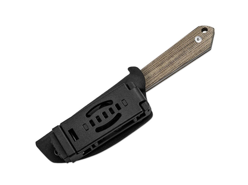 Kizer Mini Harpoon AEB-L Brown Micarta