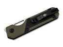 Kizer Mini Militaw G10 Green Black Pattern