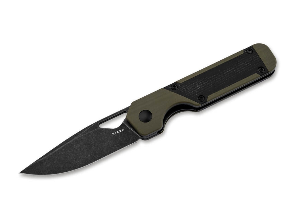 Mini Militaw G10 Green Micarta Black