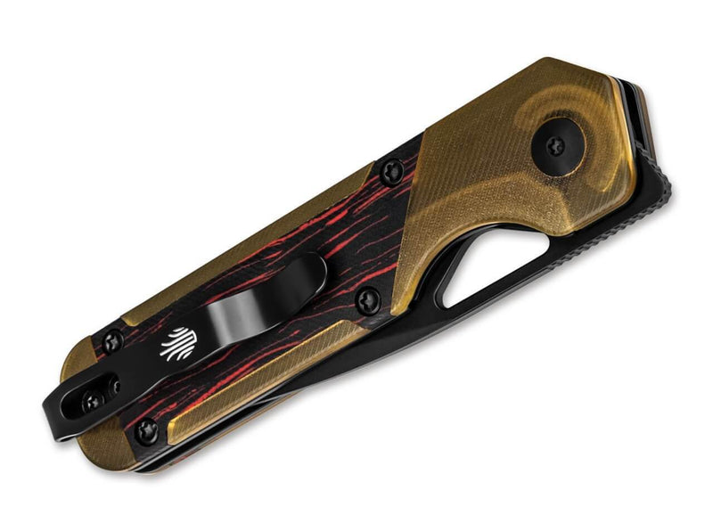 Kizer Mini Militaw PEI Damascus G10