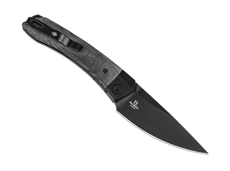 Kizer Mini Momo 154CM Aluminum & Micarta All Black