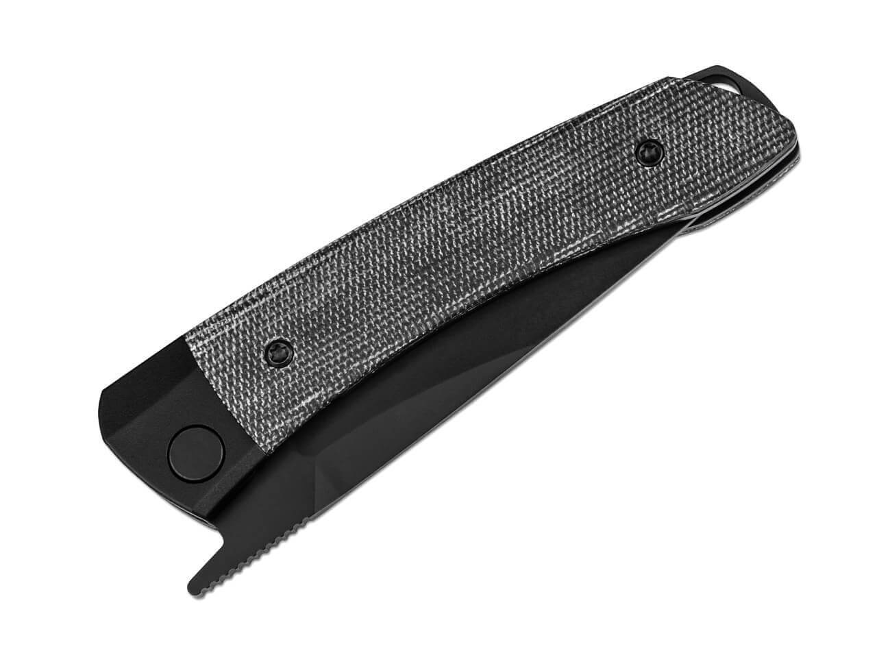Mini Momo 154CM Aluminum & Micarta All Black