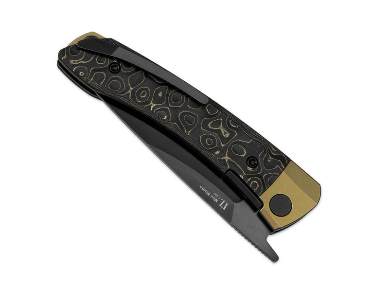 Kizer Mini MoMo S90V Ti Fat Carbon Camo Gold