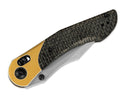 Kizer Mini Mystic Nitro-V Golden Aluminum & Micarta Green