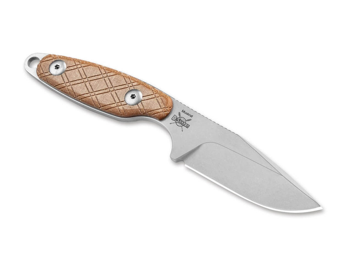 Muskrat 154CM Micarta Natural
