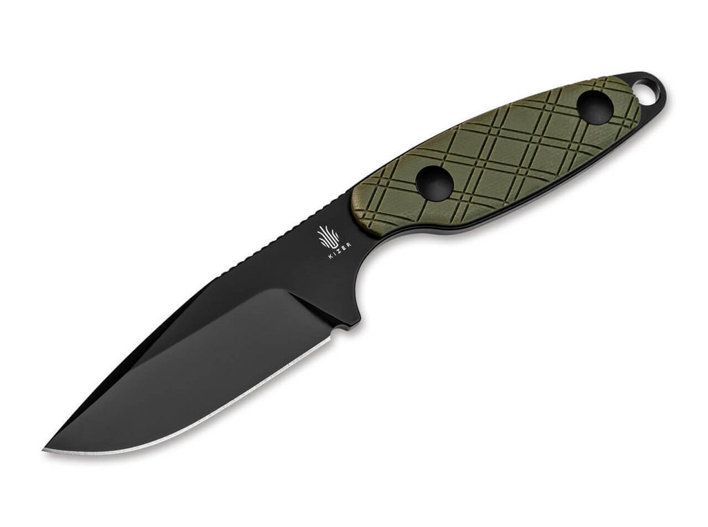 Muskrat D2 G10 Green Black Blade
