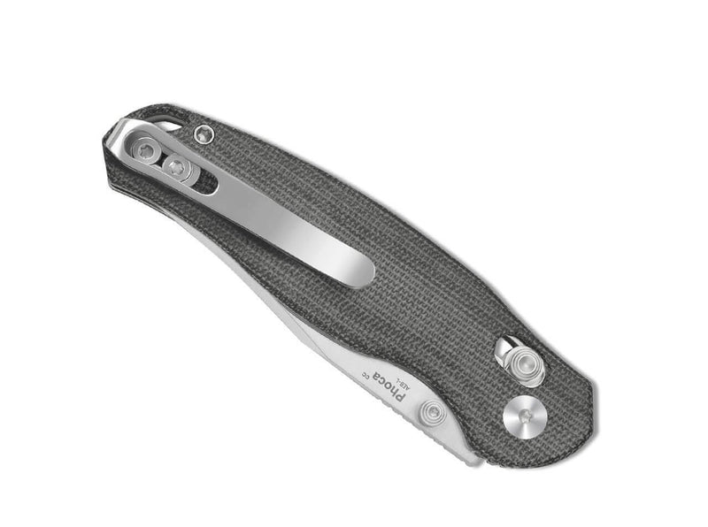 Kizer Phoca CC AEB-L Black Norplex UltreX Micarta